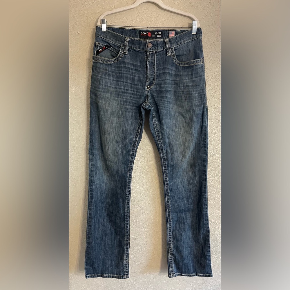 Men’s Ariat Relaxed Bootcut Denim Jeans 34/36